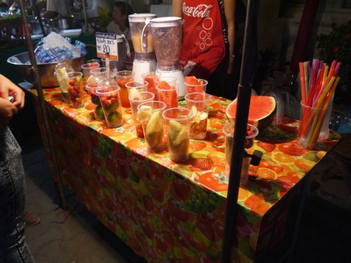 Delicious Smoothies At Chiang Mai Sunday Night Market