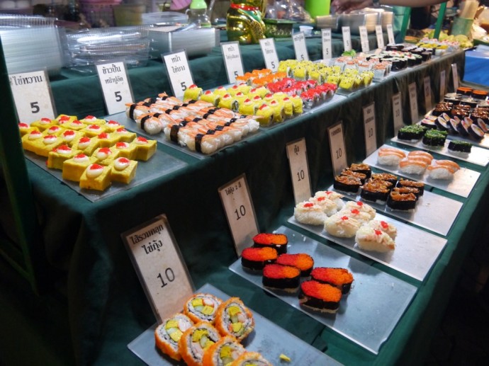 Japanese Sushi At Chiang Mai Sunday Night Market