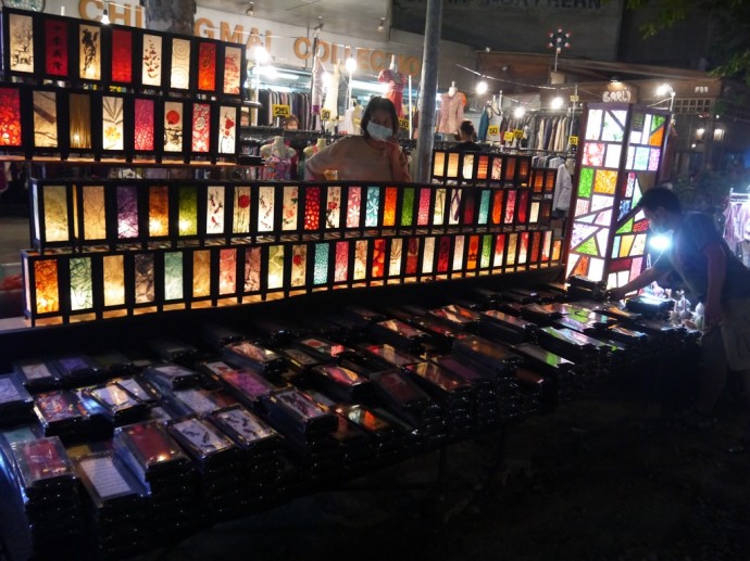 Table Lamps At Chiang Mai Market