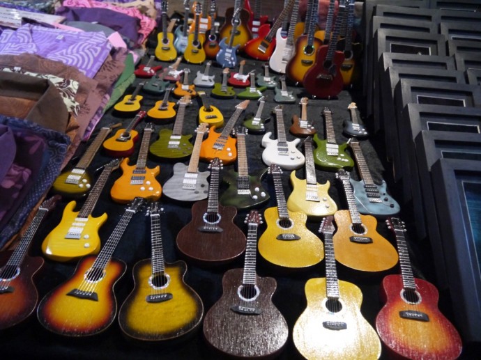 Mini Guitars At Chiang Mai Sunday Market Mini Guitars At Chiang Mai Sunday Market