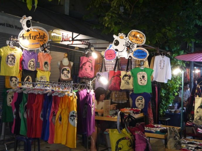 T-Shirt Stall At Sunday Night Market