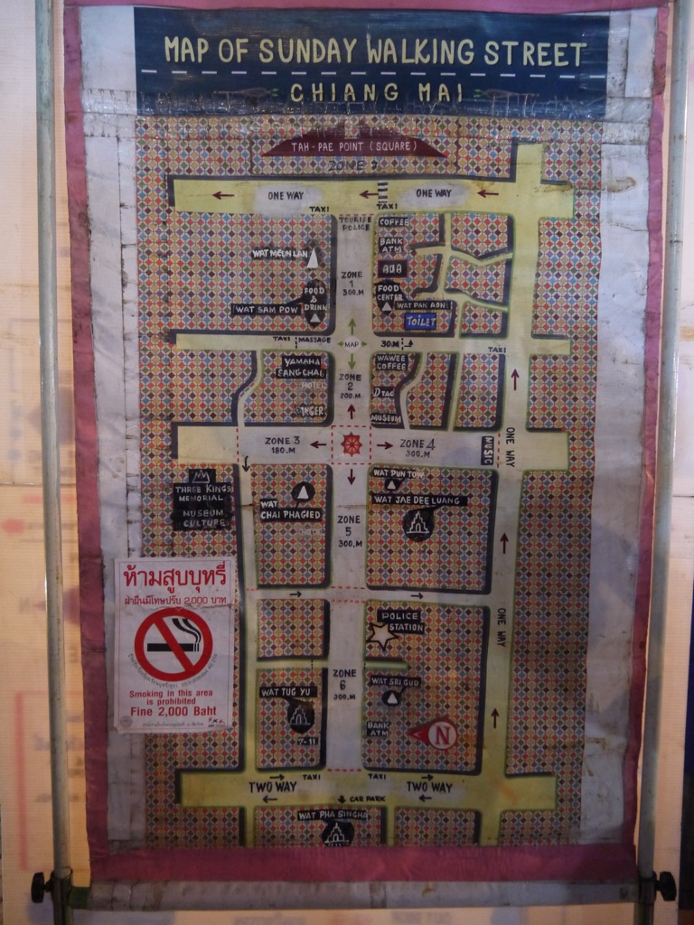 Chiang Mai Night Market Map