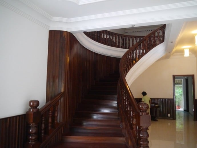 Sweeping Staircase At J Villa, Phnom Penh