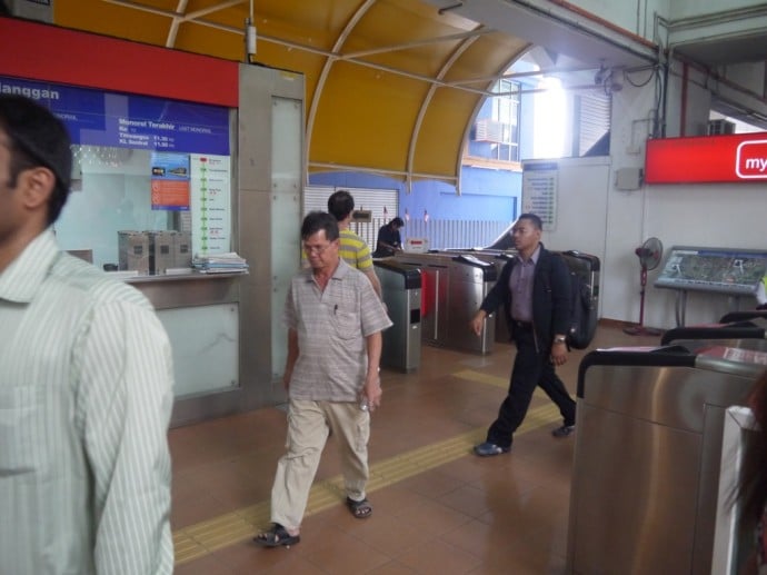 Ticket Barriers At KL Sentral Monorail Station Ticket Barriers At KL Sentral Monorail Station