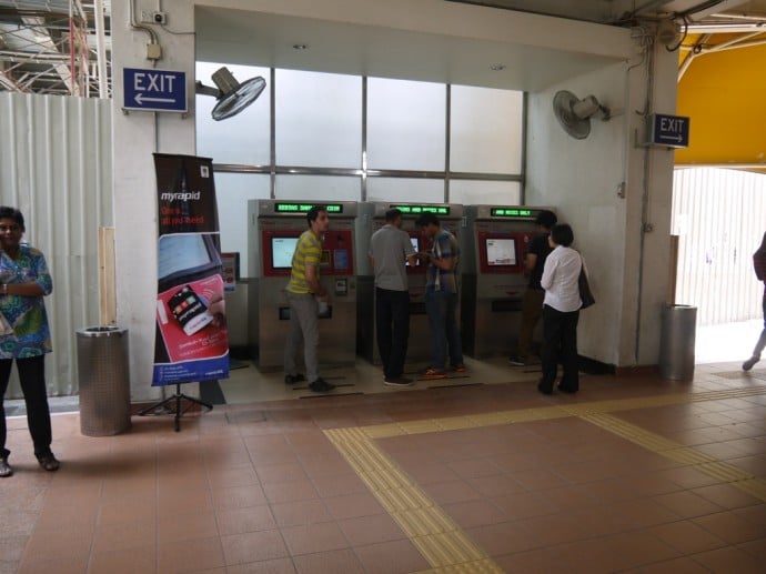 Ticket Machines At KL Sentral Monorail Station