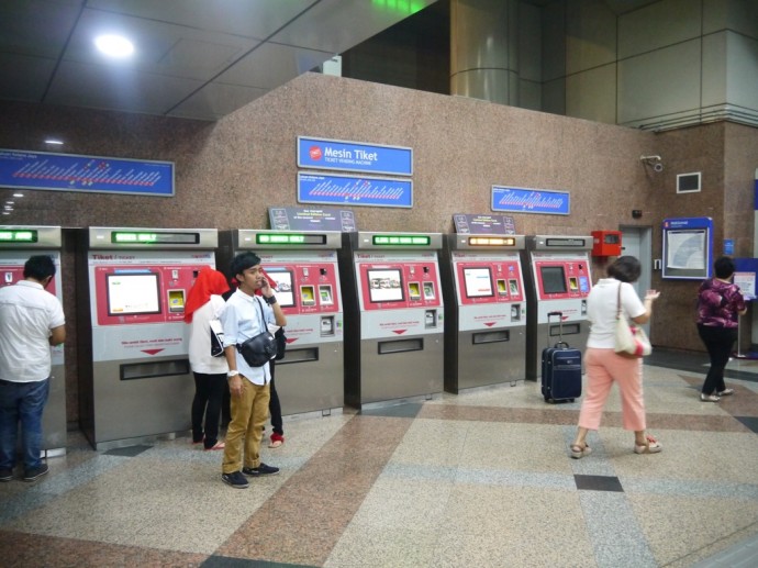 Ticket Machines At KL Sentral Station Ticket Machines At KL Sentral Station