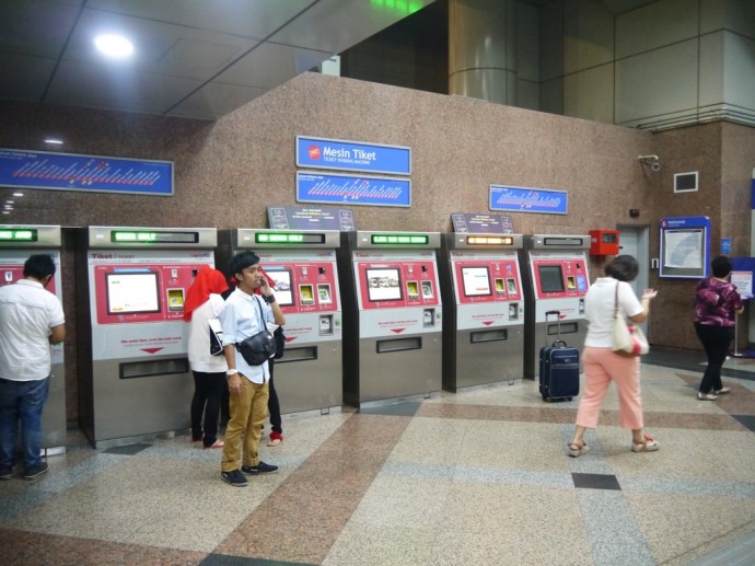 Ticket Machines At KL Sentral Station