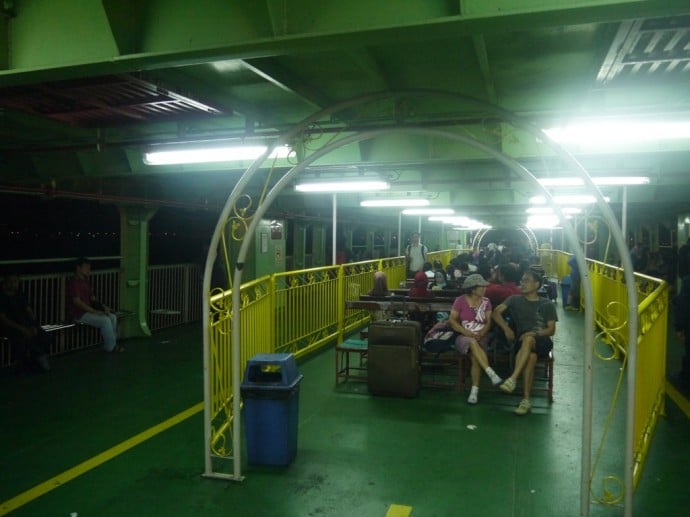 Seating On The Penang Ferry