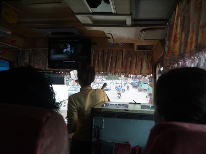 Our Bus Sets Off From Phnom Penh