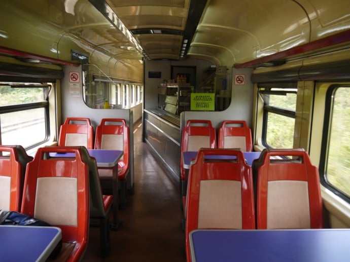 Buffet Car On Butterworth To Singapore Train Buffet Car On Butterworth To Singapore Train