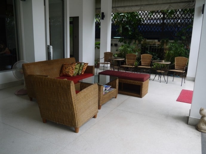Seating At The Front Of The Hotel Seating At The Front Of The Hotel