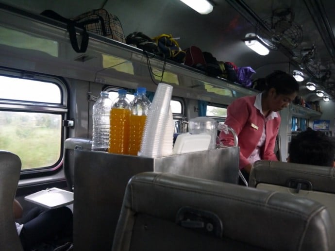 Refreshments On The Bangkok To Surin Train Refreshments On The Bangkok To Surin Train