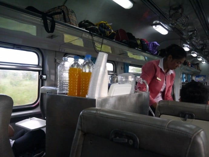 Refreshments On The Bangkok To Surin Train