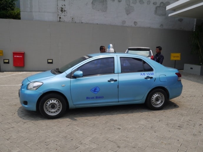 Our Bluebird Taxi To Jakarta Airport