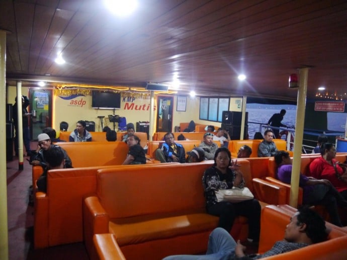 Upper Deck Of Gilimanuk To Banyuwangi Ferry