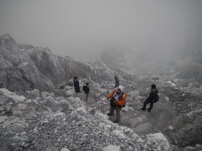 On The Way Back Up From The Bottom Of The Crater