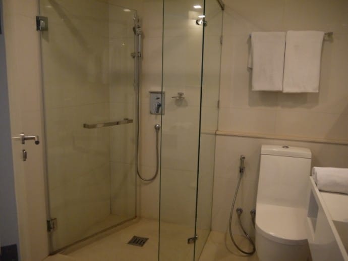 Large Shower At Marvin Suites, Bangkok Large Shower At Marvin Suites, Bangkok