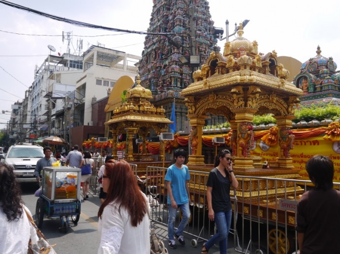 Outside Sri Maha Mariamman Temple On Pan Road