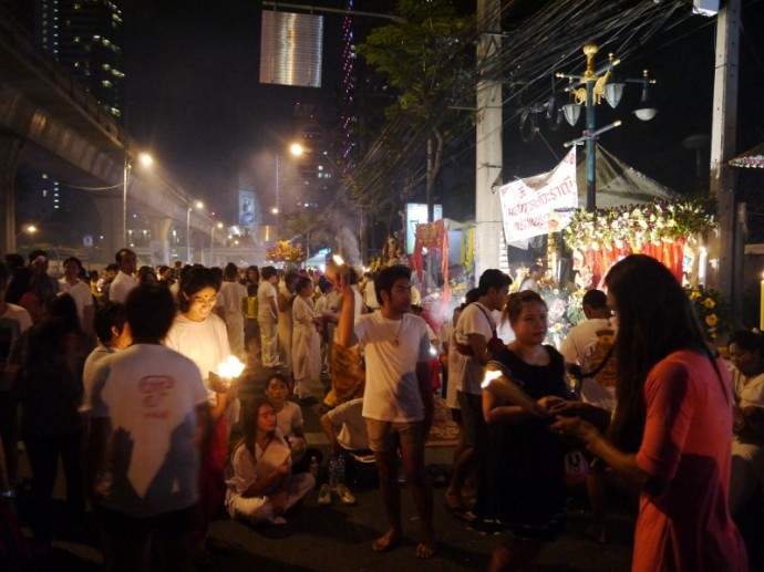 Crowds Enjoying Navaratri Festival In Bangkok