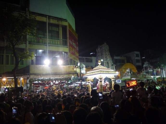 Procession Leaving Sri Maha Mariamman Temple On Silom Road