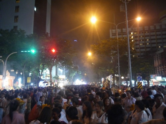 A Packed Silom Road