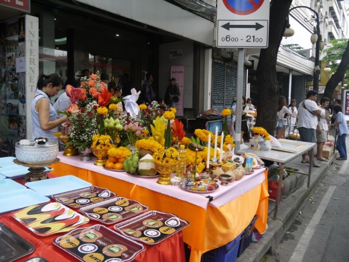 Silom Road Is Ablaze With Color Today