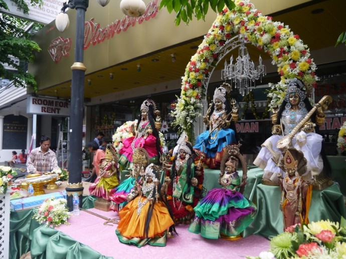 A Hindu Shrine On Silom Road, Bangkok