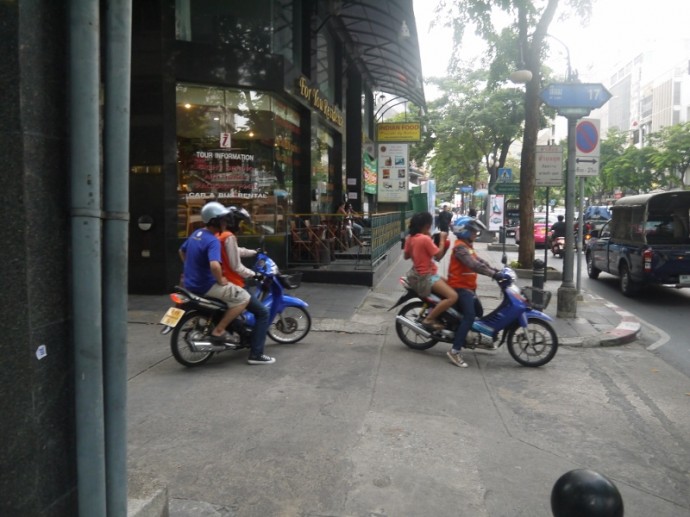 Motorbike Taxis In Silom Motorbike Taxis In Silom