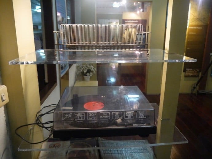 1970s Record Player And Record Rack