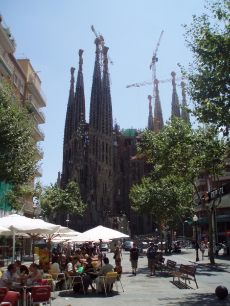 Cafes Overlooking Sagrada Familia