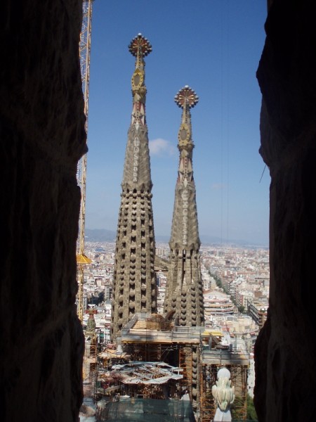 View From Inside Sagrada Familia