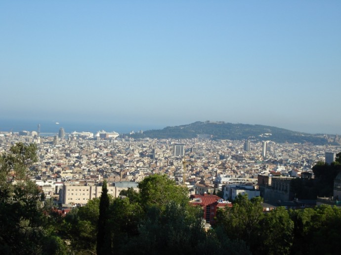 View Of Barcelona From Park Guell View Of Barcelona From Park Guell