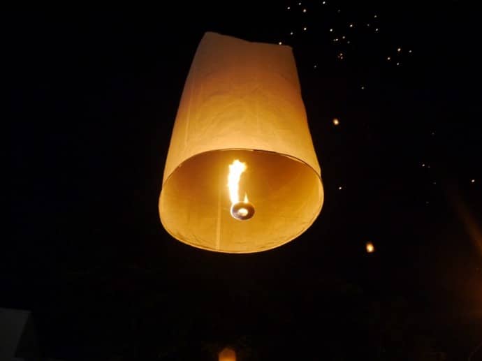 A Lantern Heads Skyward A Lantern Heads Skyward