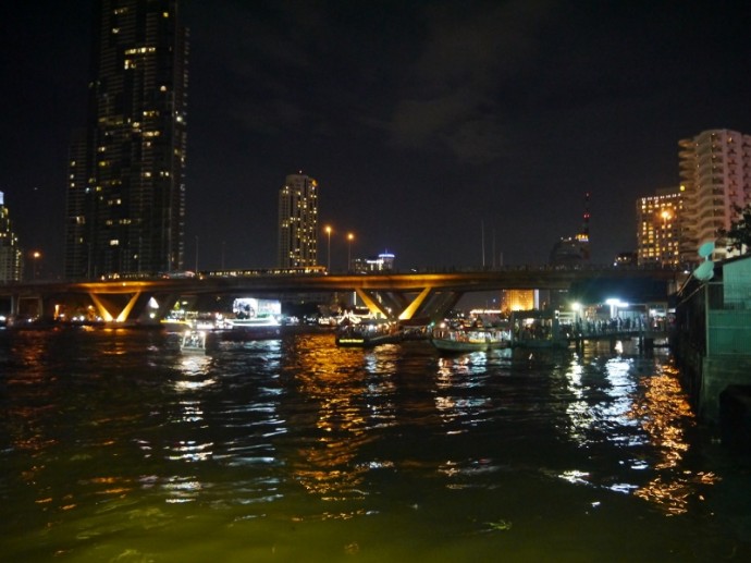 View Of Saphan Taksin Bridge From The Temple