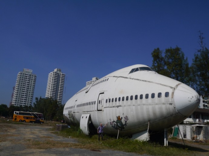 Abandoned 747 Airplane In Bangkok