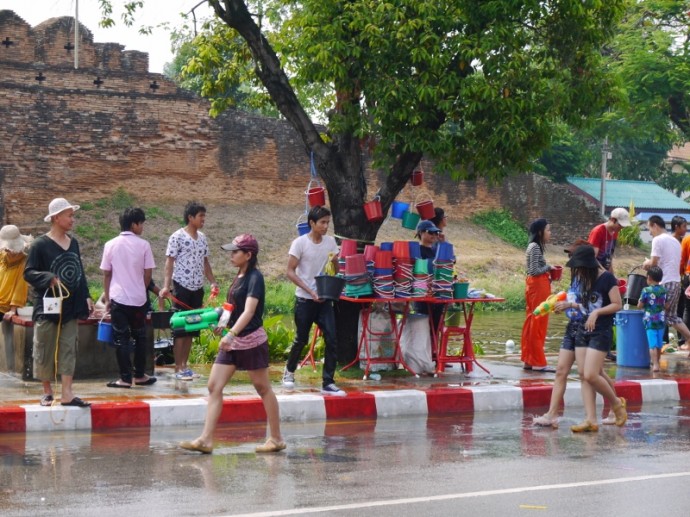 Songkran Festival In Chiang Mai, Thailand Songkran Festival In Chiang Mai, Thailand