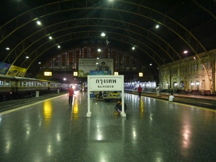 Platforms At Bangkok's Hua Lamphong Train Station