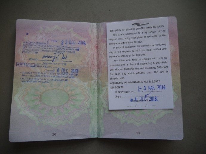 thailand retirement visa