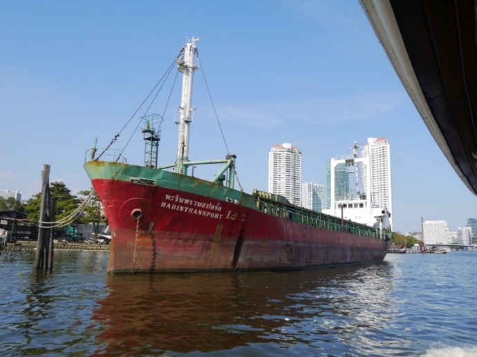 A Ship Moored Near The Anantara