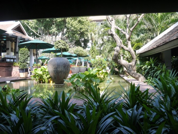 Beautiful Grounds At Anantara Bangkok Riverside Resort & Spa