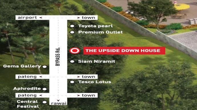 Upside Down House Map