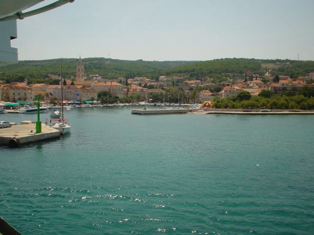 Ferry Arriving In Supetar