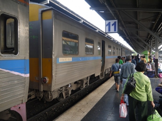 Bangkok To Korat Train At Platform 11