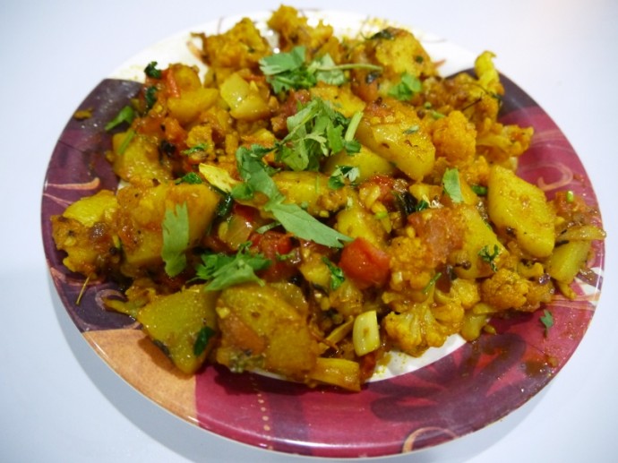 Aloo Gobi At Dicksons, Little India, Singapore