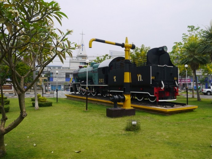 Train Outside Korat Station