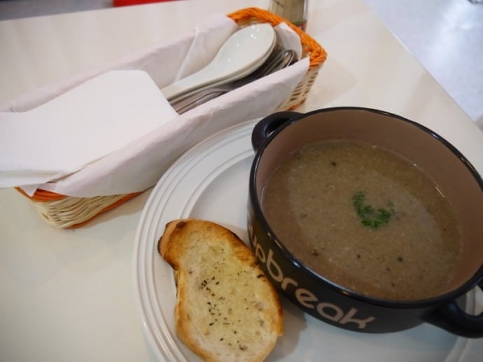 Mushroom Soup & Toasted Bread