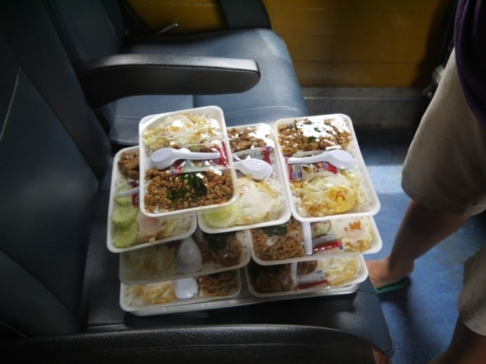 Food For Sale On The Bangkok To Hua Hin Train