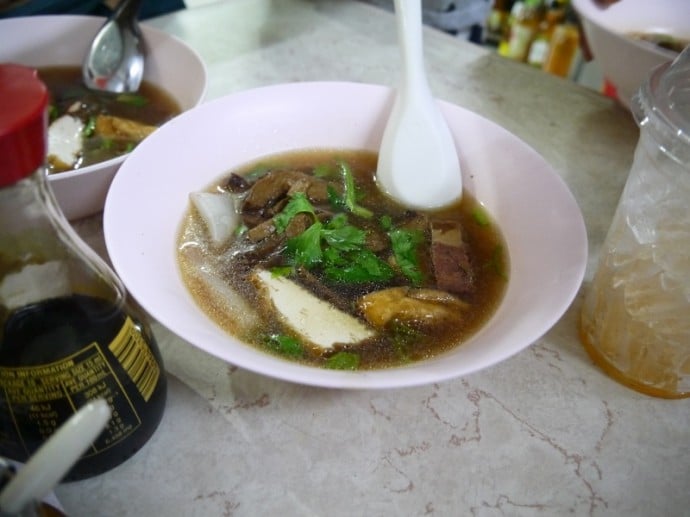 Noodle Soup At Ming Ter Vegetarian Restaurant, Korat Noodle Soup At Ming Ter Vegetarian Restaurant, Korat