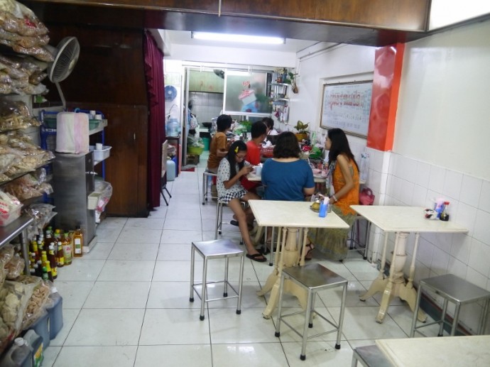 Seating Inside Ming Ter Vegetarian Restaurant, Korat