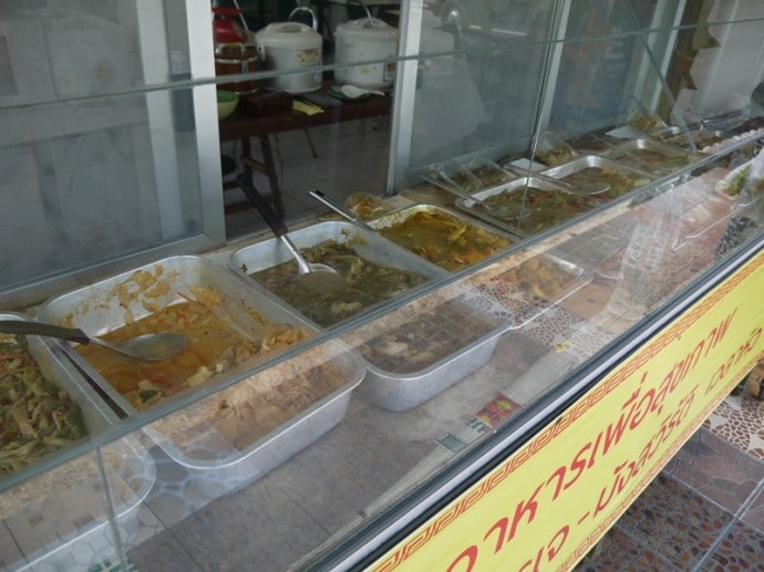 Food Display At Night Market Vegetarian, Hua Hin